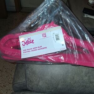 Justice Pink Non-Slip Hangers